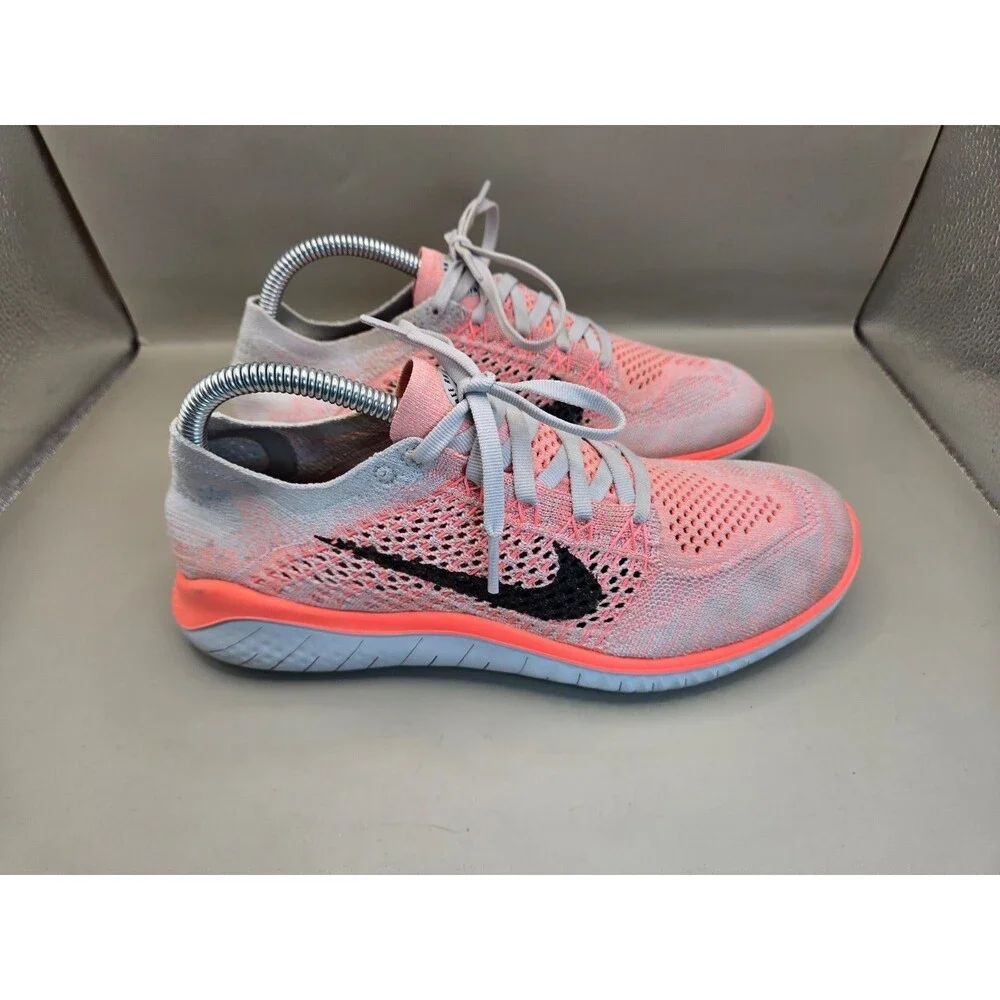 Nike Free RN Flyknit 2018 Shoes Womens 9 Crimson Pulse Running Athletic Sneakers